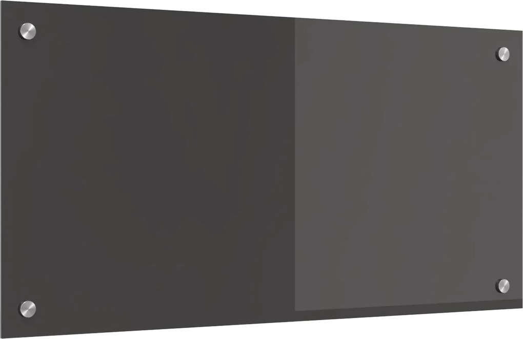 vidaXL Konyhai splashback Sötétszürke 80 x 40 cm edzett üveg