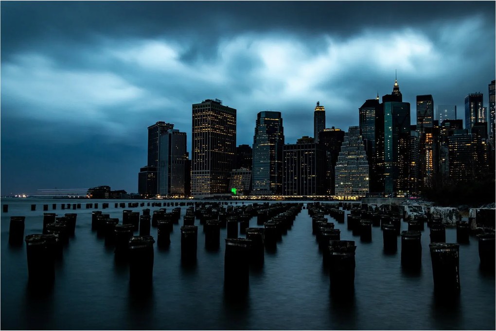 Kép - Kilátás a New York-i felhőkarcolókra (90x60 cm)