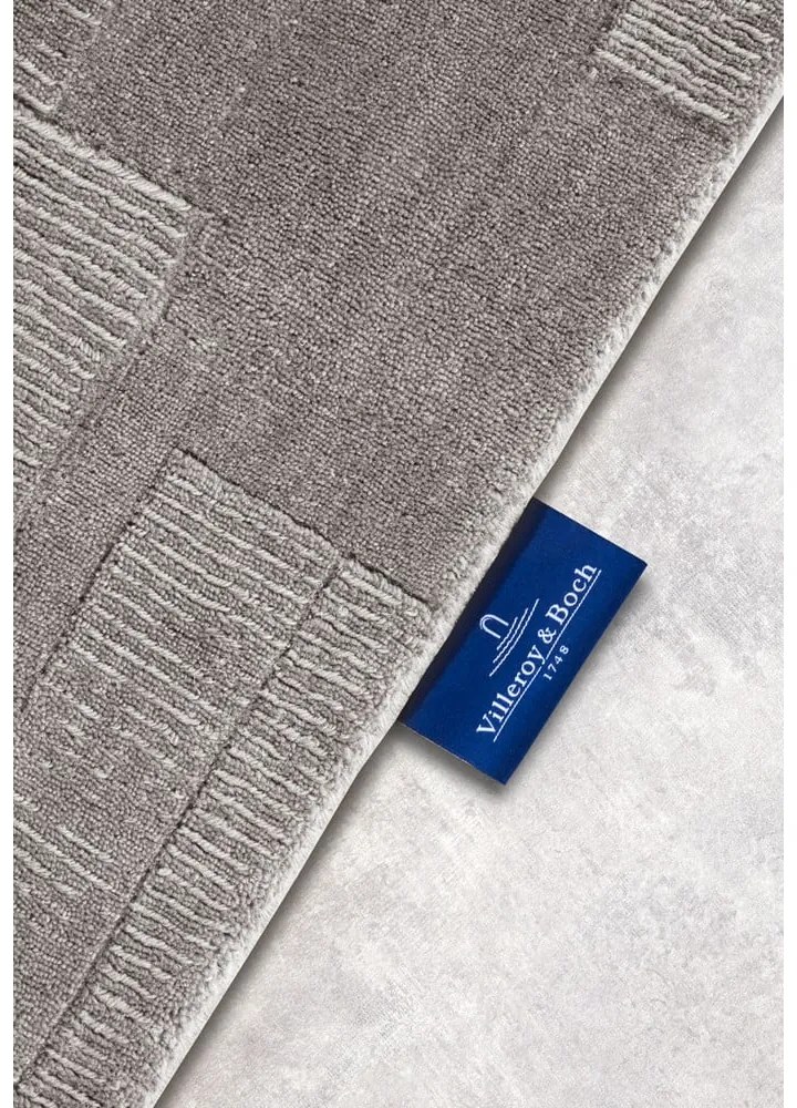 Szürke kézi szövésű gyapjú szőnyeg 120x170 cm Wilhelmine – Villeroy&Boch