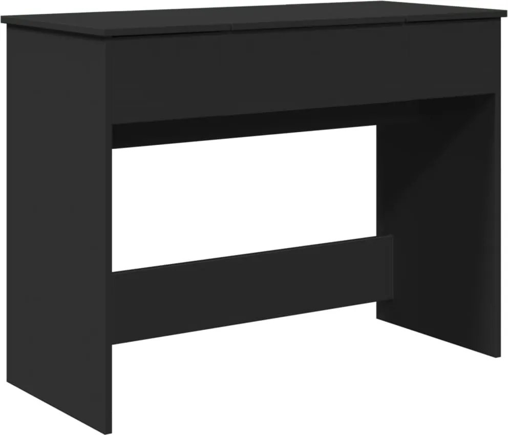 vidaXL fekete fésülködőasztal tükörrel 100x45x76 cm