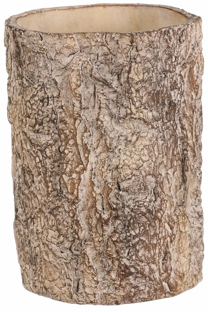 Virágcsomagoló fa kérget utánzó, 16 x 16 x 21 cm,beton, 16 cm
