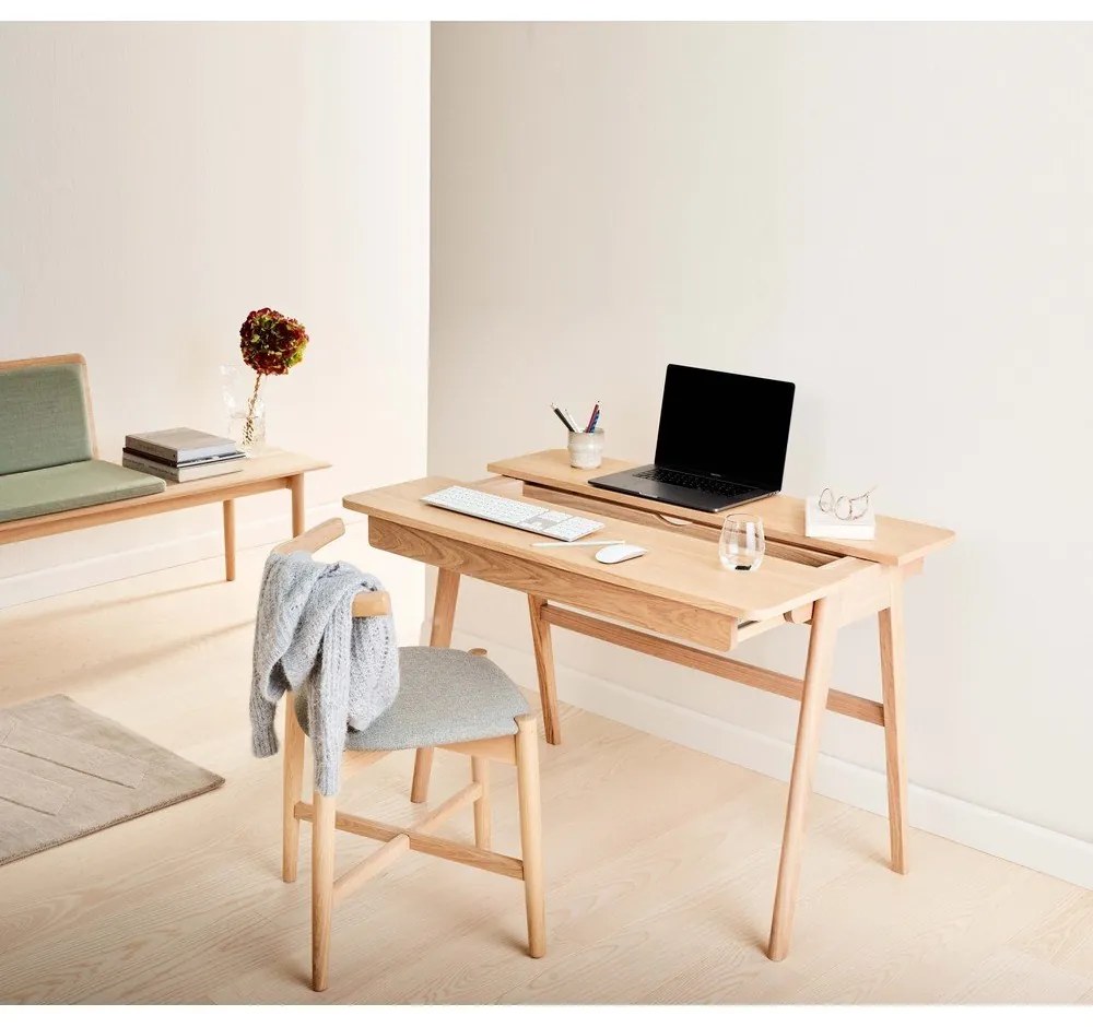 Íróasztal tölgyfa asztallappal 110x55.5 cm Home - Hammel Furniture