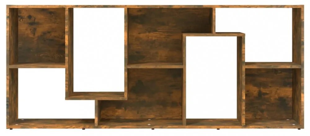 füstös tölgy színű szerelt fa könyvszekrény 67 x 24 x 161 cm