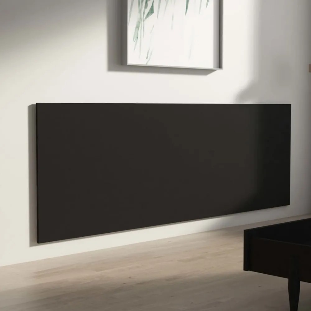 fekete szerelt fa fali fejtámla 240 x 1,5 x 80 cm