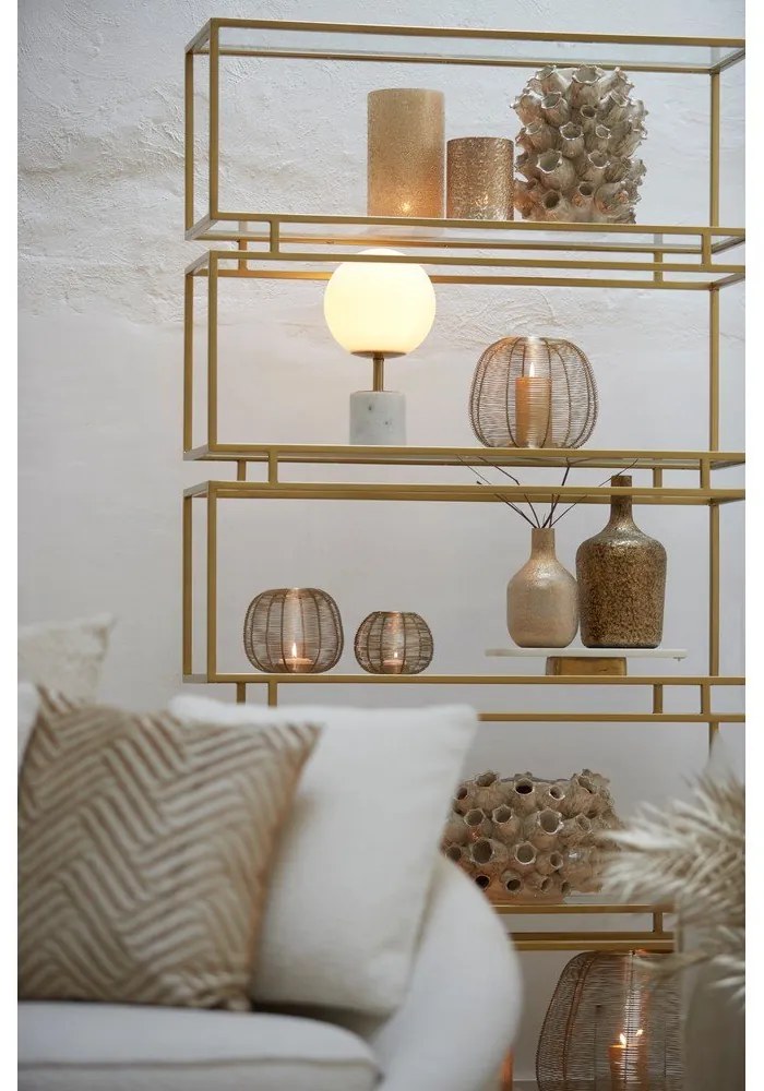 Fehér asztali lámpa (magasság 35 cm) Medina – Light &amp; Living