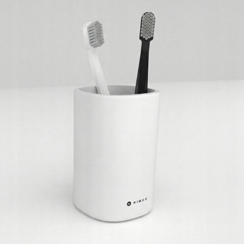 Nimco Eni kerámia fogkefetartó, fehér matt Enb 58-05_