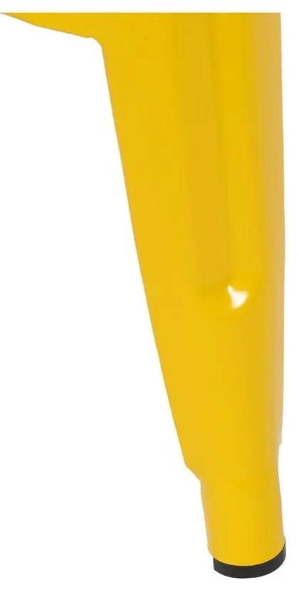 Sárga fém bárszék szett 2 db-os (ülésmagasság 76,5 cm) – Ixia