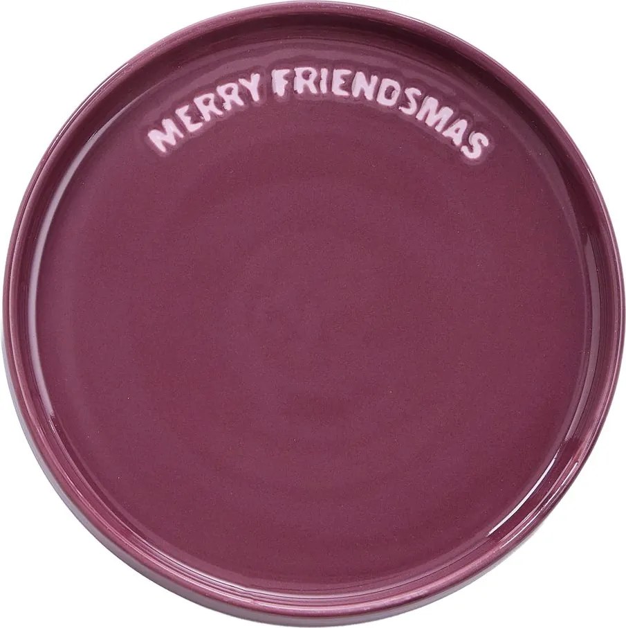 GOOD VIBES tányér Ø15cm , MERRY FRIENDSMAS