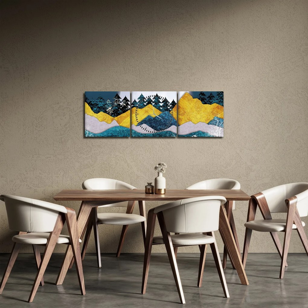 Kép - sarki táj (órával) (90x30 cm)
