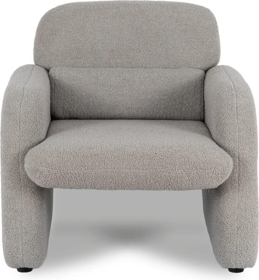 Pihenőfotel szürke színben, bouclé kárpittal TOGO