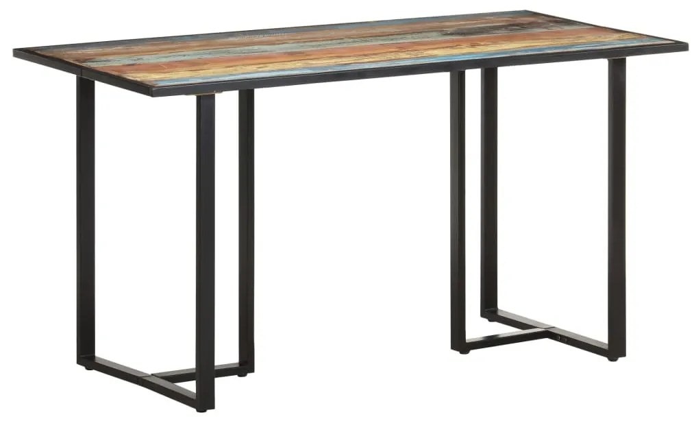 Tömör újrahasznosított fa étkezőasztal 140 cm