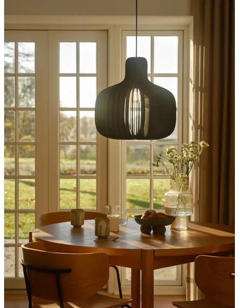 Nordlux - HAZO függőlámpa kábellel 1xE27/60W/230V fekete