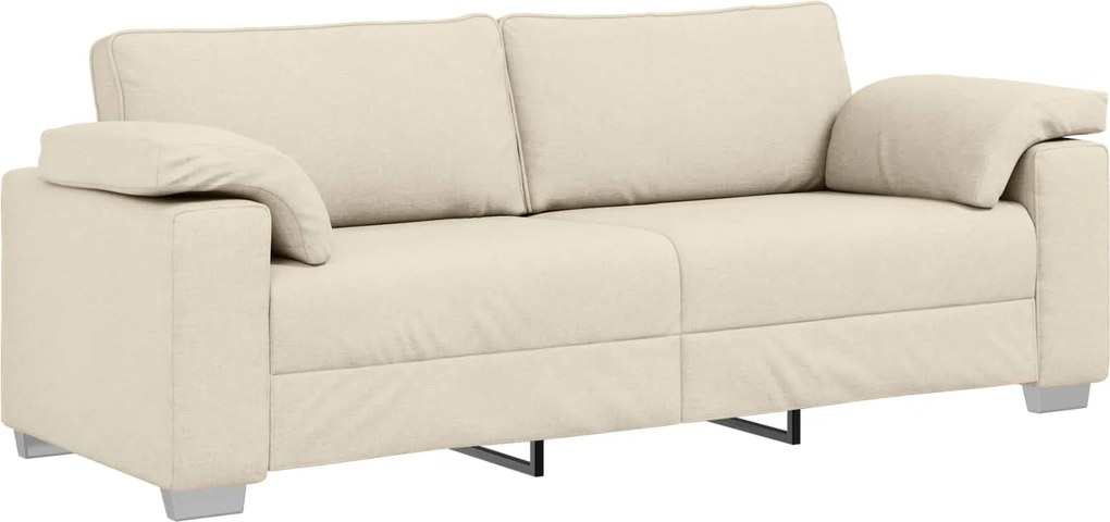 vidaXL Kanapé Bézs 219 x 80 x 82 cm Lábbal kevert anyag