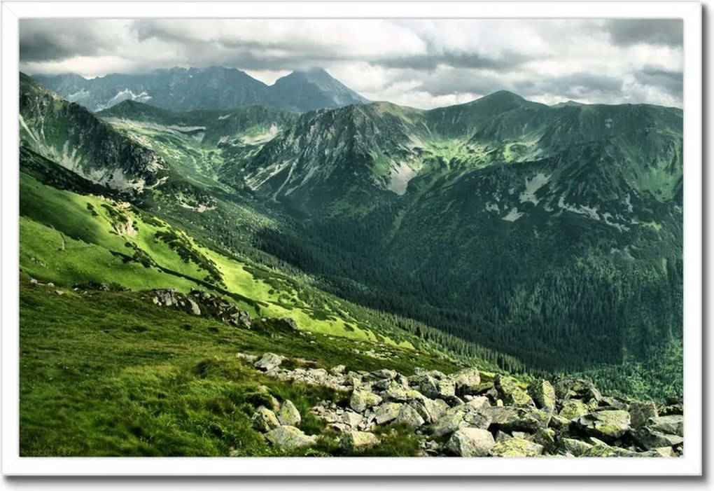 Poszterek keretben 60x40 Tátra Lengyel hegyek Kilátás