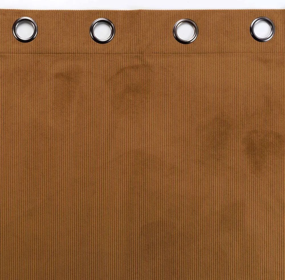 Barna kordbársony függöny 140x260 cm Casual – douceur d'intérieur