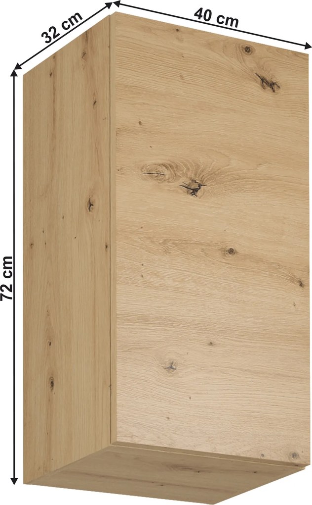Felső szekrény, artisan tölgy, univerzális, LANGEN G40