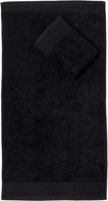 Pamut törölköző Aqua 50x100 cm fekete