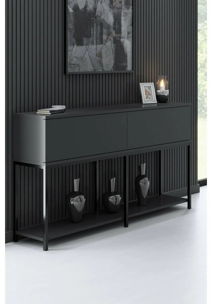 Lord szekrény antracit és fekete