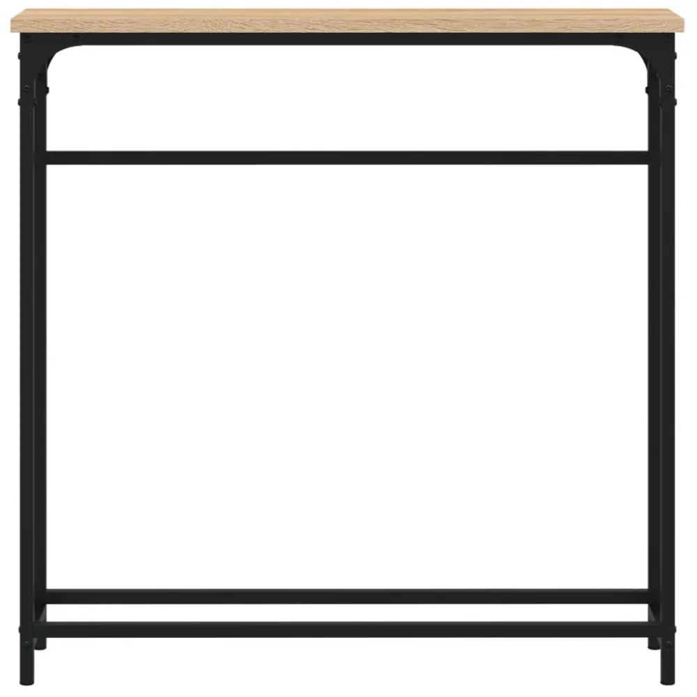 sonoma tölgyfa konzolasztal 75 x 19,5 x 75 cm rétegelt fából