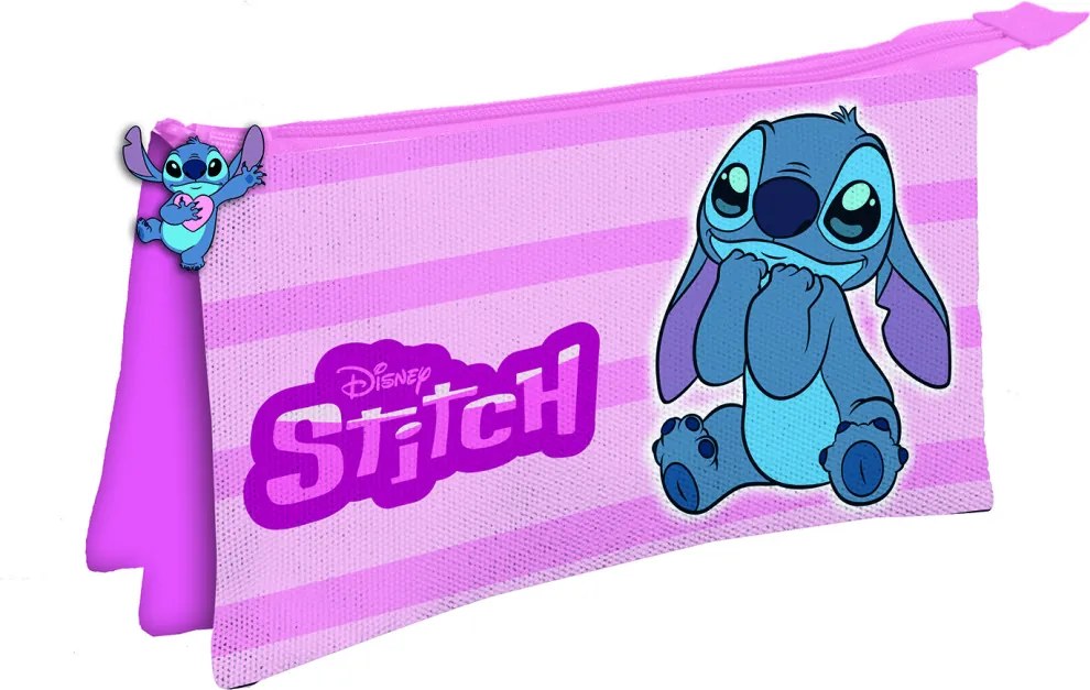 Disney Lilo és Stitch, A csillagkutya Lovely 3 rekeszes tolltartó 22 cm