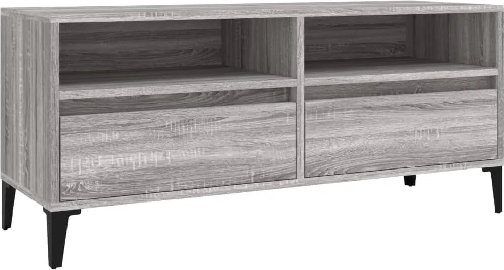 vidaXL szürke sonoma színű szerelt fa TV-szekrény 100x34,5x44,5 cm