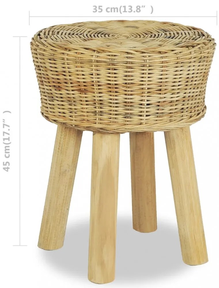természetes rattan bárszék