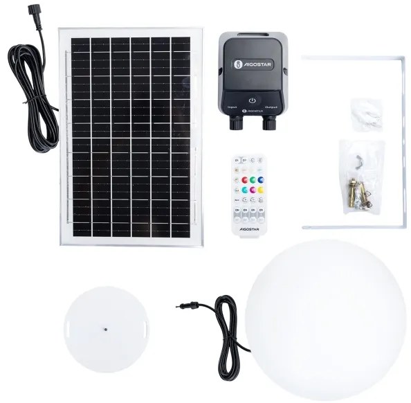 Aigostar-LED RGB dimmelhető kültéri MESH lámpa 35W/3,7V 4000mAh 2700-6500K IP65 átmérő 30 cm