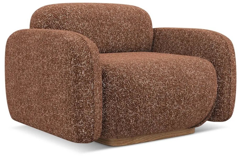 Narancssárga-barna fotel Ailani – Makamii