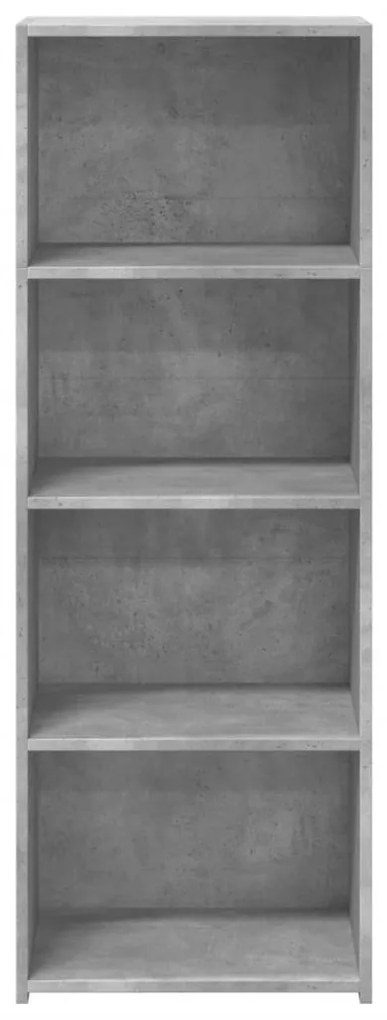 betonszürke szerelt fa magasszekrény 45 x 41 x 124 cm