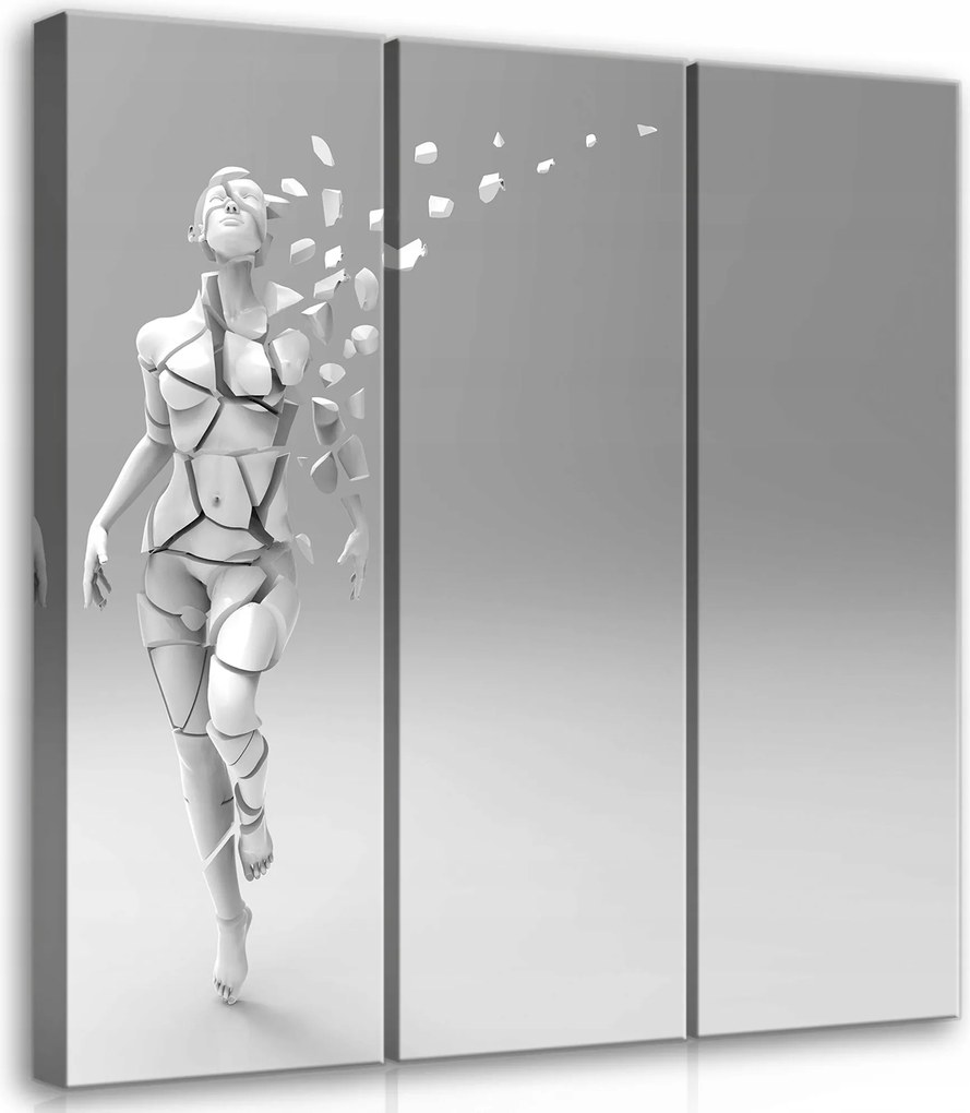 Vászonkép 90x100 Transzformáció fragmentáció mozgás dinamika absztrakt futurizmus