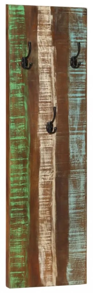 2 db tömör újrahasznosított fa fali fogas 36 x 3 x 110 cm