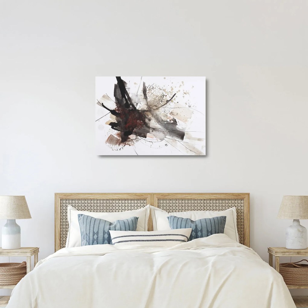 Egy absztrakt festmény képe (üvegen) (70x50 cm)