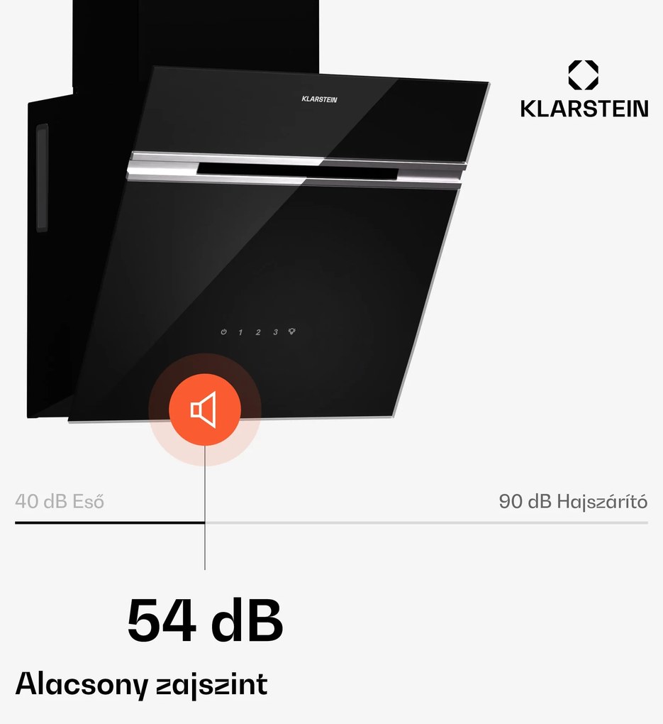 Klarstein Alina páraelszívó, 40 cm, 570 m³/h, Csendes, EEK A