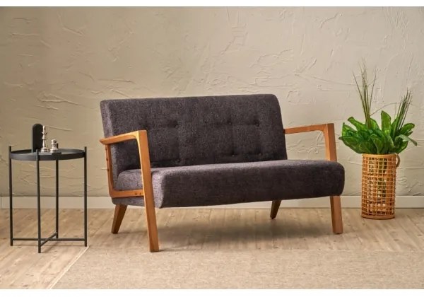 TUMI antracit kétszemélyes kanapé