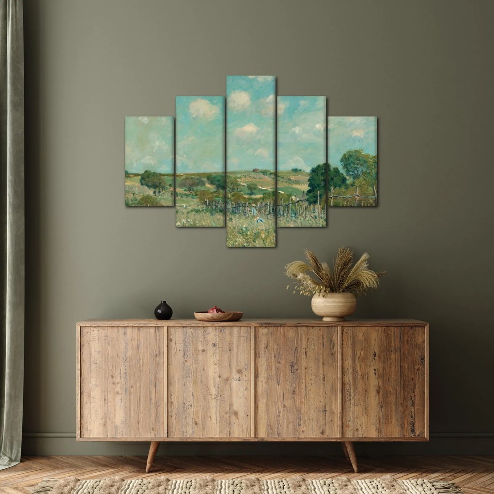 Kép - Alfred Sisley,  Meadow, reprodukciók (150x105 cm)