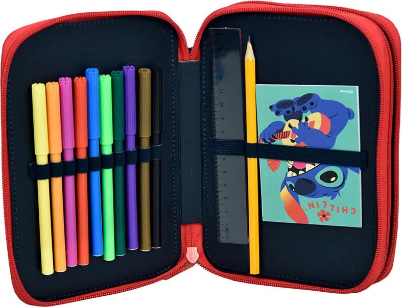 Disney Lilo és Stitch, A csillagkutya Chillin' tolltartó töltött 2 emeletes