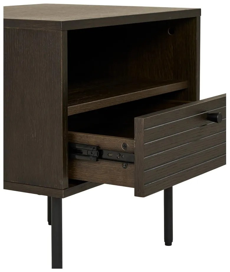 Tárolóasztal tölgyfa dekorral Kyoto – House Nordic