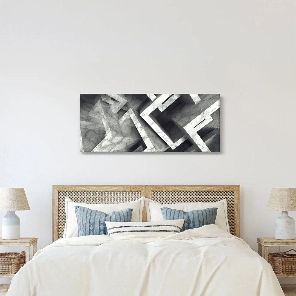 Absztrakt kép kocka (120x50 cm)