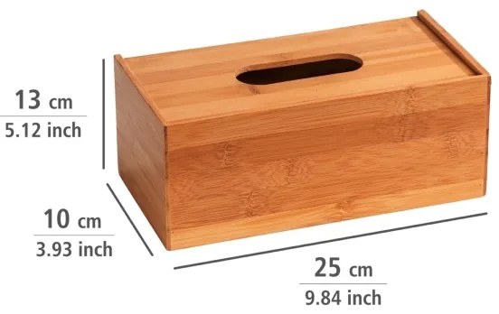 WENKO 23925100 - Zsebkendődoboz TERRA 25x13 cm barna