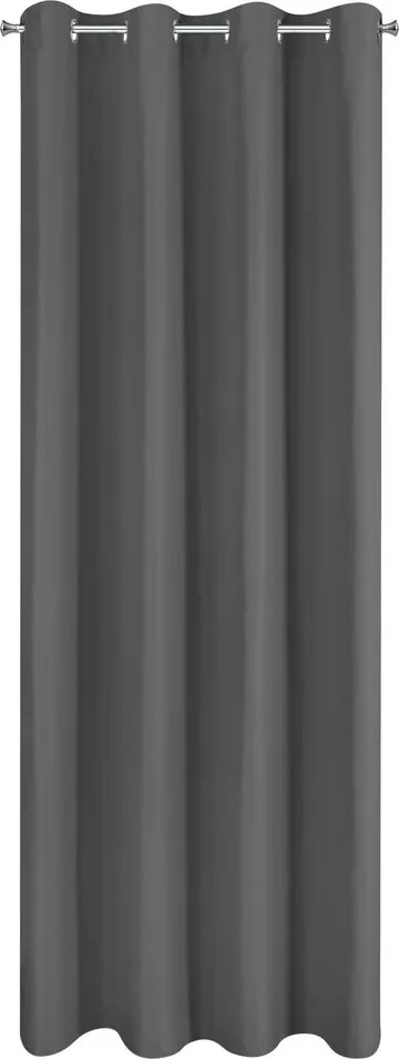 Adari készfüggöny 140x250 Eurofirany grafit sima