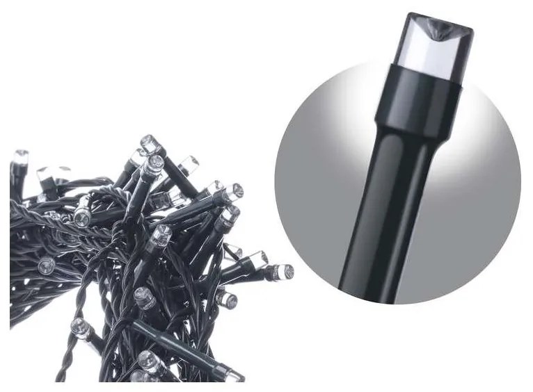 Karácsonyi díszek CHAIN IP44 3m 180xLED