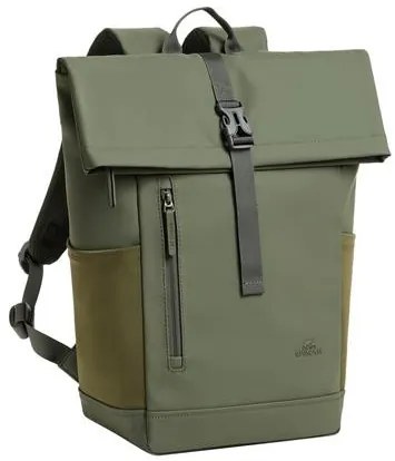 Notebook hátizsák, 14, 17L, rolltop, RIVACASE Eden ECO 7826, olivazöld (NTRE7826O)