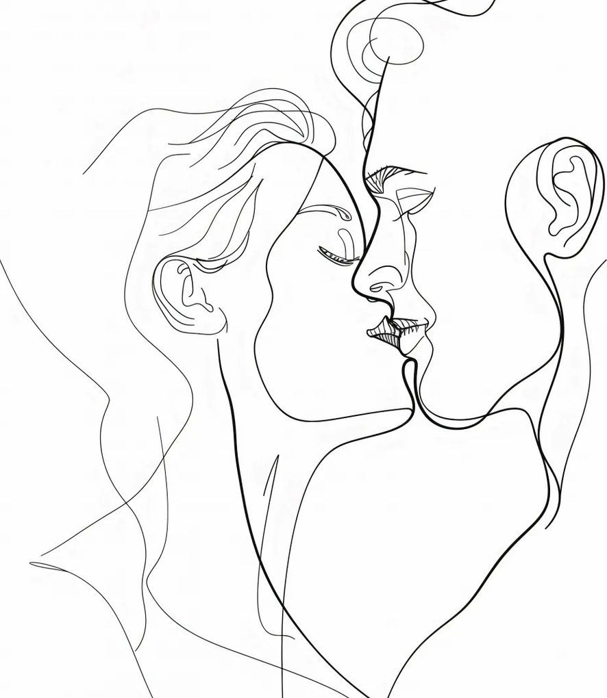 Poszter 20x20cm Vonal és szerelem szövés