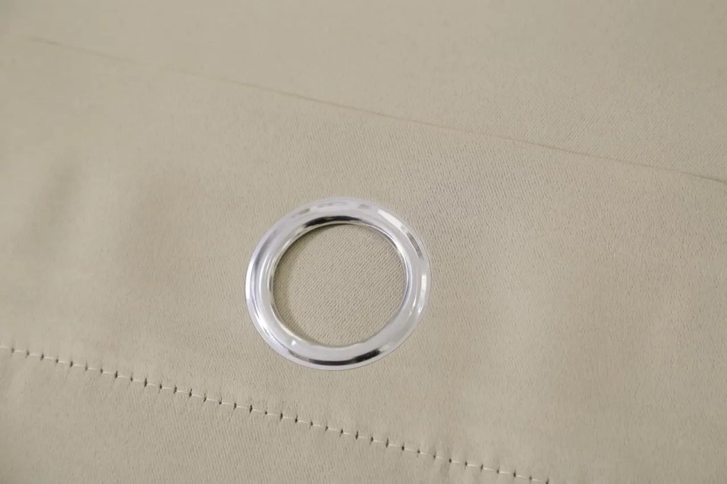 OXFORD bézs függöny 140x270 cm Felfüggesztés: Hullámos sínszalag