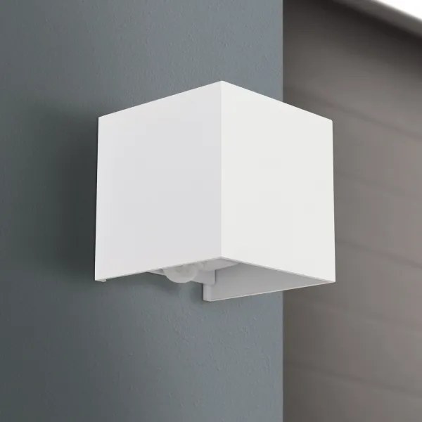 Orion AL 11-1314 - kültéri LED lámpa CUBE-S szenzorral, 13W, IP54, fehér