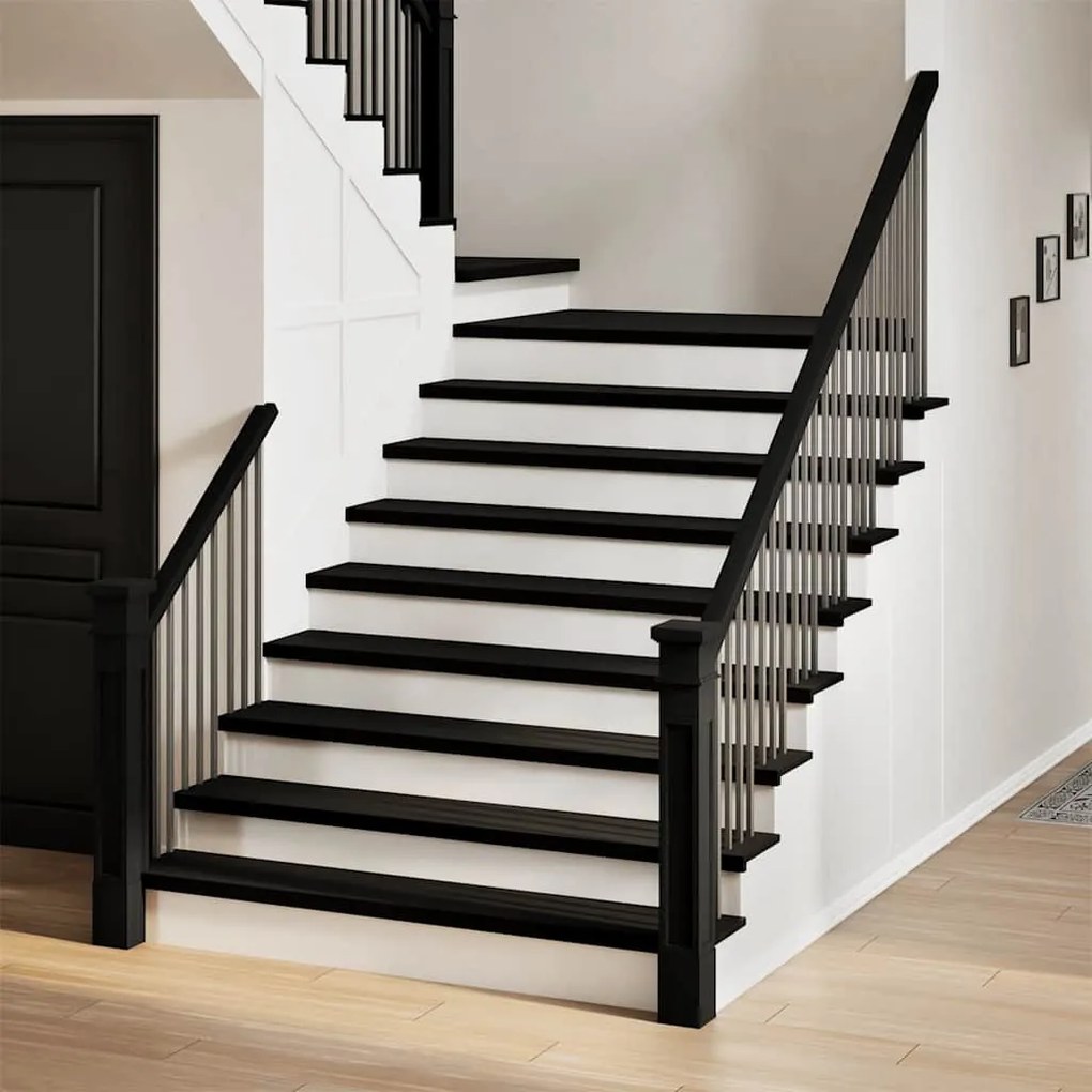 lépcsőfokok 20 db Sötétbarna 120x30x2 cm tömör fa tölgyfa