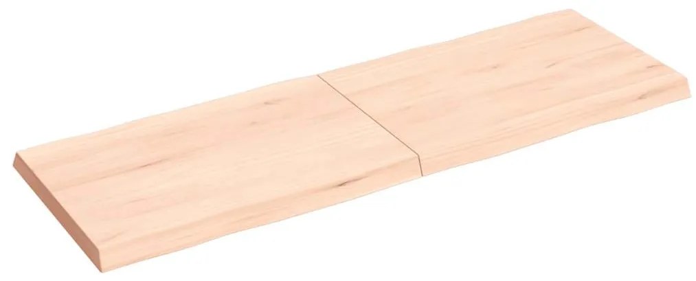 kezeletlen tömör fa asztallap 120x40x(2-4) cm
