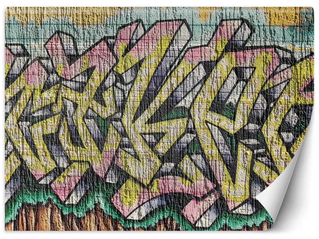 Gario Fotótapéta Színes graffiti betonon Anyag: Vlies, Méret: 200 x 140 cm