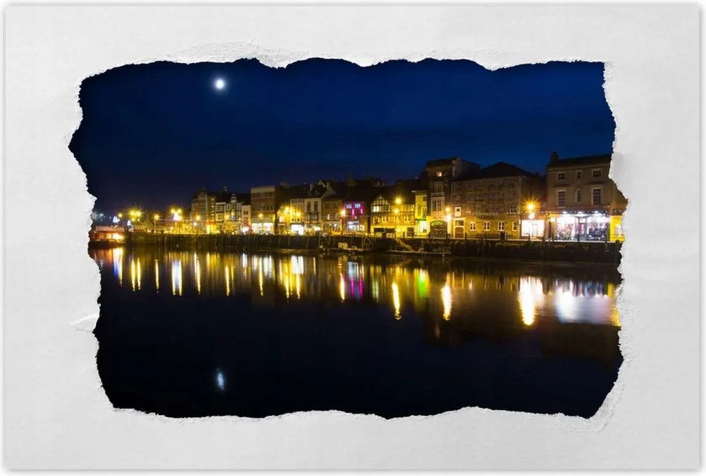 Poszterek 120x80 Hold a vízben