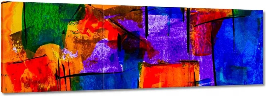 Festmények 120x40 Absztrakt Hálózat